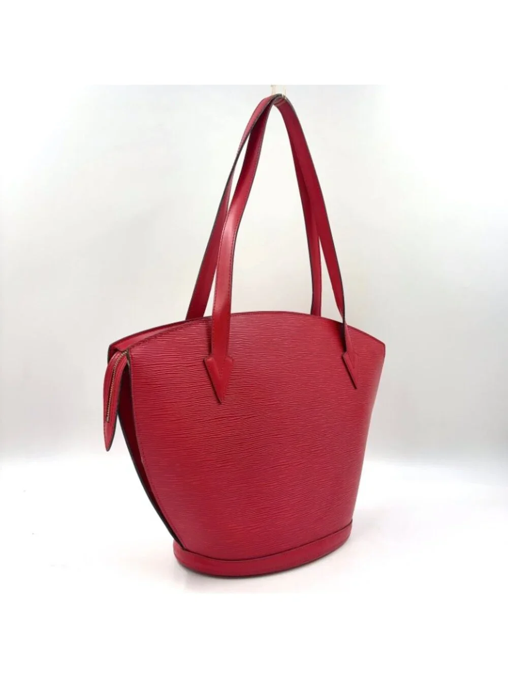 Louis Vuitton Saint Jacques Shopping Epi Castilian Red Leather Shoulder Bag Gold